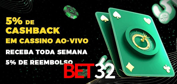 Promoções do cassino ao Vivo bet32